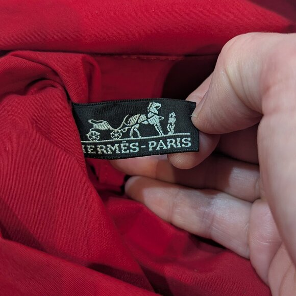 Hermes Hot Pink 100% Silk Bolide Pouch/ Bag - Picture 11 of 16